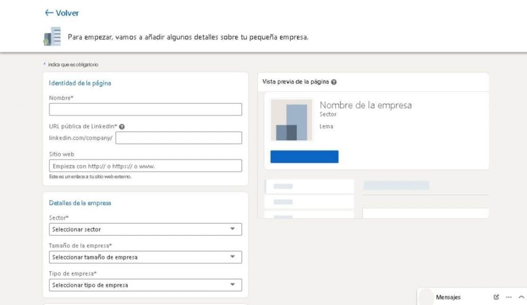 perfil LinkedIn para empresas