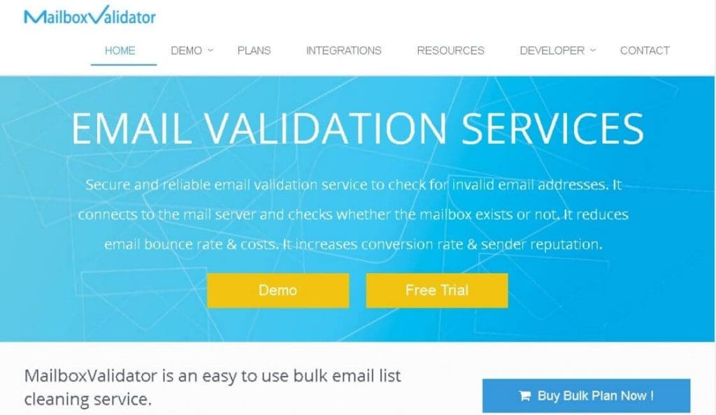 mailbox validator de correos