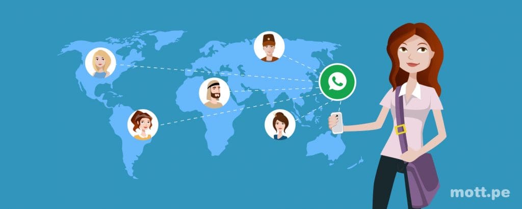 historia de whatsapp conexión global