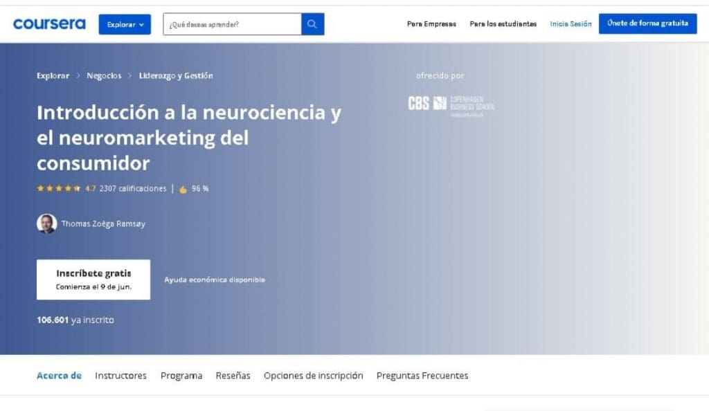 coursera curso online gratis neuromarketing